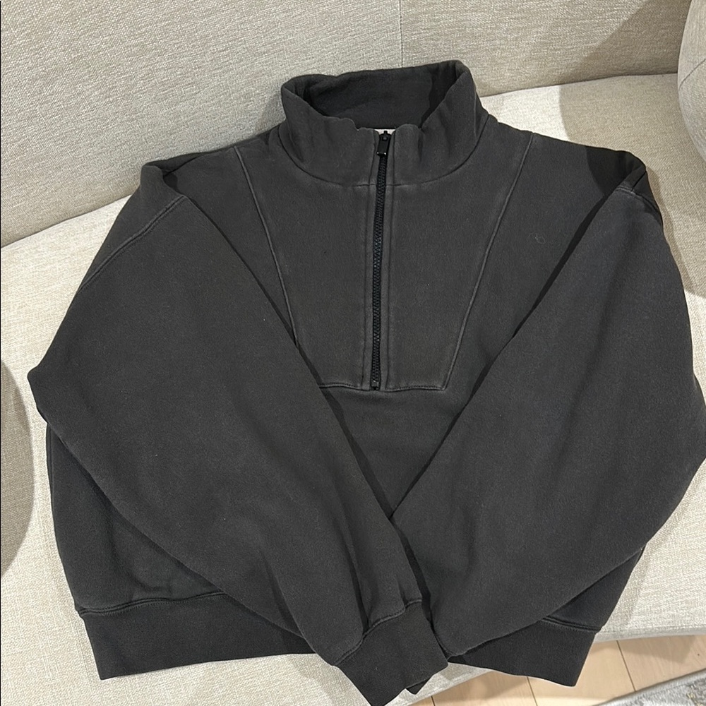 Essentials Fear of GD Black Half-Zip women’s Sweater